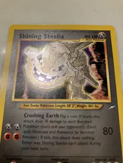 Pokemon TCG Shining Steelix 112/105 Neo Destiny Secret Rare Holo NM - Image 2