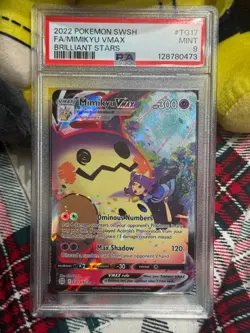 2022 POKEMON BRILLIANT STARS #TG17/TG30 MIMIKYU VMAX FA TRAINER GALLERY PSA 9 - Image 1