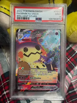 2022 POKEMON BRILLIANT STARS #TG17/TG30 MIMIKYU VMAX FA TRAINER GALLERY PSA 9 - Image 5