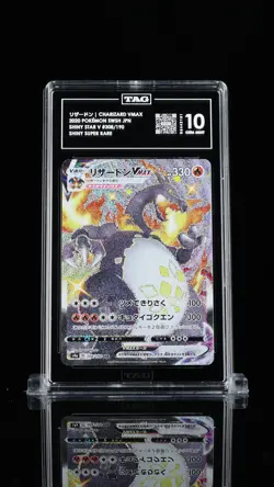 TAG 10 GEM MINT JAPANESE POKEMON 2020 CHARIZARD VMAX 308/190 SHINY STAR V S4a - Image 1