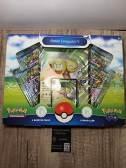 Pokemon TCG Pokemon Go Alolan Exeggutor V Box Booster Factory Sealed 820650870545 - Image 1