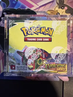 Pokemon TCG Evolving Skies Booster Box Sealed With Protective Case - Image 1