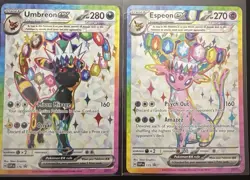 Umbreon 176, Espeon 175 Black Star Promo Full Art - Pokemon Prismatic Evolutions - Image 1