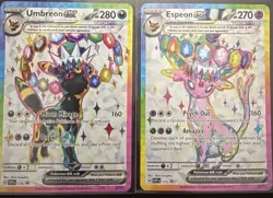 Umbreon 176, Espeon 175 Black Star Promo Full Art - Pokemon Prismatic Evolutions - Image 2