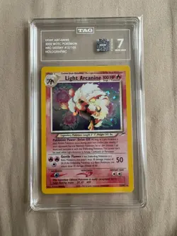 Pokemon TCG Light Arcanine 2002 Neo Destiny TAG 7 - Image 1