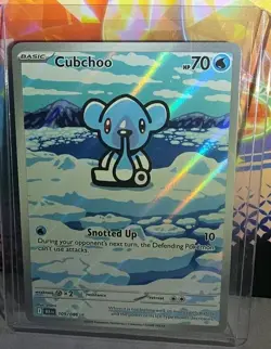 Pokemon TCG - Cubchoo 109/086 Illustration Rare 2025 S&V Black Bolt NM - Image 1