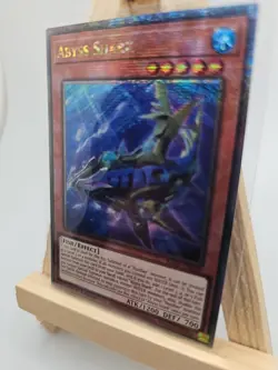 Yu-Gi-Oh Abyss Shark Quarter Century Secret Rare RA03-EN030 1st Edition Near... - Image 3