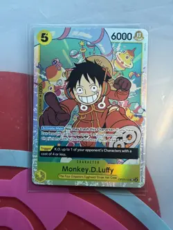 One Piece TCG Monkey.D.Luffy OP07-109 Foil SR English Edition Mint Condition - Image 1