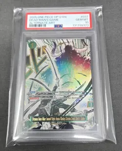 2025 DEAD MAN'S GAME ALTERNATE ART ONE PIECE OP12-037 PSA 10 - Image 3