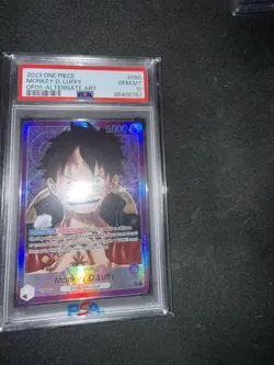 2023 One Piece Monkey D Luffy English Leader Alt Art OP05-060 PSA 10 GEM MT - Image 4