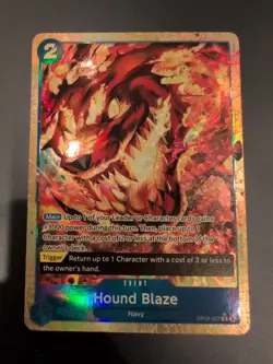 One Piece - Hound Blaze (Alternate Art) OP05-057 Premium Booster -The Best- Foil - Image 1