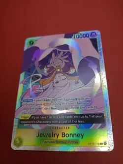 Jewelry Bonney OP13-108 Super Rare One Piece TCG Carrying on His Will NM - Image 1