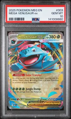Pokemon Mega Venusaur ex Evolutions #003 Graded Card PSA 10 - Image 1