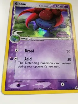 Pokemon GLOOM EX HOLON PHANTOMS 42/110 Hologram Card Great Condition - Image 2