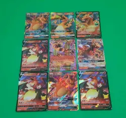 Pokemon TCG Charizard Mixed Lot EX, GX's, V's9 Cards Lot NM-MINT Gradable Nice! - Image 2