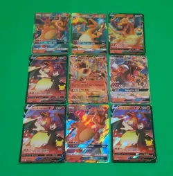 Pokemon TCG Charizard Mixed Lot EX, GX's, V's9 Cards Lot NM-MINT Gradable Nice! - Image 3
