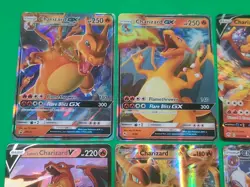 Pokemon TCG Charizard Mixed Lot EX, GX's, V's9 Cards Lot NM-MINT Gradable Nice! - Image 4