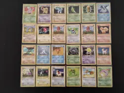 Pokemon 1st edition shadowless base set 24 cards - Image 1