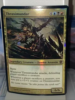 MTG, Thraximundar OVERSIZED (Commander 2013) Oversize Cards Foil - Image 1