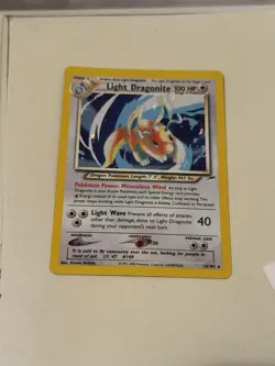 Pokemon TCG Light Dragonite Neo Destiny Holo Card 14/105 - Image 1
