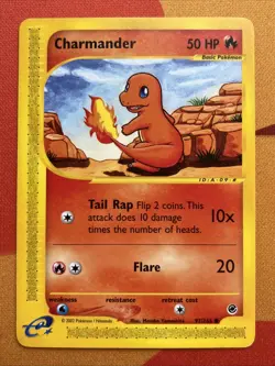 Pokemon Card - Charmander - E-Reader (97/165) Expedition Base Set *NM/LP* - Image 1