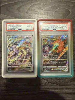 PSA 10 Mewtwo VSTAR Full Art Holo Promo Card GG44/GG70 Charizard VSTAR SWSH262 - Image 1