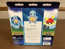Pokemon Go Pin Collection New Sealed Squirtle Promo Card + 3 Booster Packs - Image 2