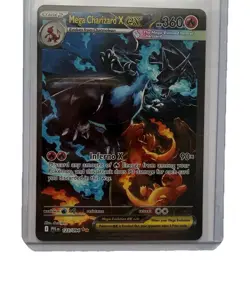 Mega Charizard X ex 125/094 SIR Phantasmal Flames Pokemon Card NM - Image 1