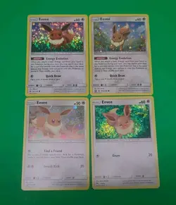 Pokemon Alternate Art Eevee Holo's Swirl Cards Lot Of 4 NM-MINT Condition Nice! - Image 2