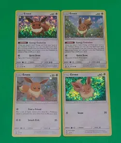 Pokemon Alternate Art Eevee Holo's Swirl Cards Lot Of 4 NM-MINT Condition Nice! - Image 5