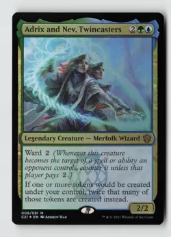 Adrix and Nev, Twincasters *FOIL* M Commander 2021 C21 9 LP - Image 1