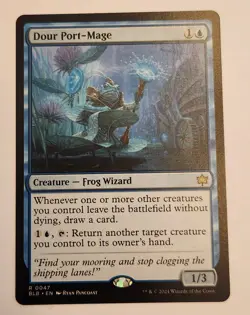 Dour Port-Mage Bloomburrow Regular #47 Rare - Image 1