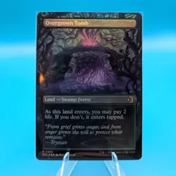 Overgrown Tomb (Borderless Foil) Rare MTG Lorwyn Eclipsed - Image 1