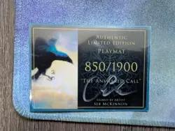 Seb McKinnon & Erin Vest KICKSTARTER SIGNED Playmat "Answered Call" NEW w/COA - Image 2