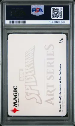 2025 MTG MARVEL'S SPIDER-MAN SCENE BOX ART SER #2 VENOM, DEADLY DEVOURER PSA 10 - Image 2