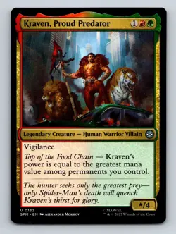 MTG Kraven, Proud Predator U0132 Marvel's Spider-Man Regular NM - Image 1