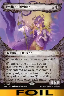 Twilight Diviner ** FOIL SHOWCASE ** Lorwyn Ecliped - NM MTG - Image 1