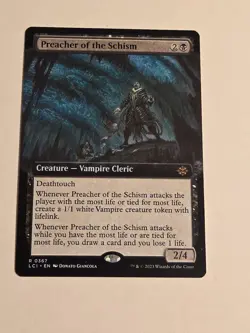 Preacher of the Schism X1 (Extended Art) LCI MTG The Lost Caverns of Ixalan - Image 1