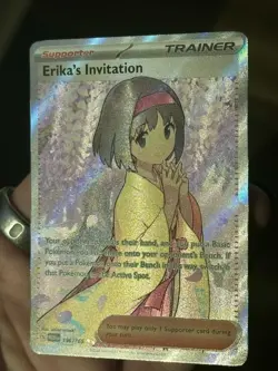 Erika’s Invitation 196/165 Sv: Pokemon 151 Full Art Holo Ultra Rare Trainer MINT - Image 3