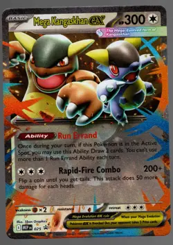 Mega Kangaskhan ex 025 Mega Evolution Black Star Promo MEP Pokemon TCG - NM - Image 1