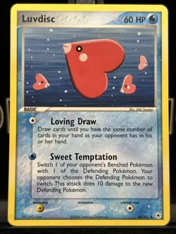 Luvdisc 40/101 EX Hidden Legends Regular Uncommon Pokemon TCG 2004 NM - Image 3