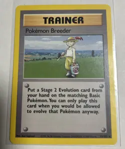 Pokemon TCG Trainer Card Pokemon Breeder Base 76/102 Regular Near Mint! - Image 1