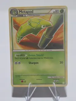 2010 Pokemon Metapod 46/123 HeartGold & SoulSilver - Image 1