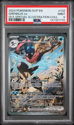 2024 POKEMON SVP EN-SV BLACK STAR PROMO #132 GRENINJA EX PSA 9 - Image 1