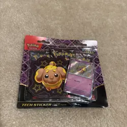 Pokemon TCG - Paldean Fates Tech Sticker Collection - Fidough Promo - Image 1