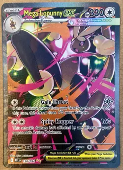 Pokemon TCG Mega Lopunny ex 128/094 Phantasmal Flames Special Illustration Rare - Image 1