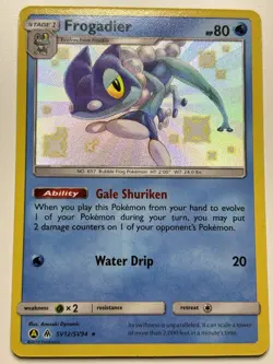Frogadier SV12/SV94 Pokemon Hidden Fates: Shiny Vault Shiny Holo Rare NM - Image 1