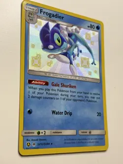 Frogadier SV12/SV94 Pokemon Hidden Fates: Shiny Vault Shiny Holo Rare NM - Image 2