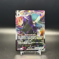 POKEMON SWSH CHILLING REIGN #075 SHADOW RIDER CALYREX VMAX ULTRA RARE HOLO - NM - Image 1