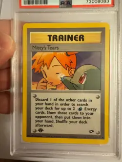 2000 Pokemon 1st Edition Misty’s Tears Trainer Gym Challenge 118/132 PSA 9 Mint! - Image 3